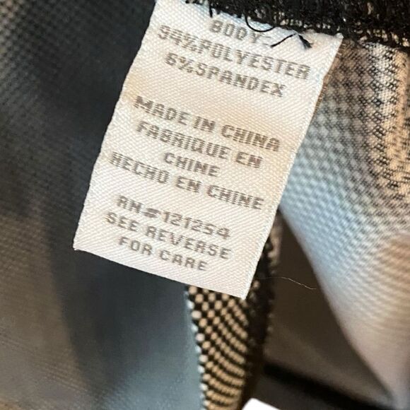 Jofit M Black & White Print 1/4 Zip Collar Short Sleeve Golf Pickleball Polo Top - Picture 6 of 6